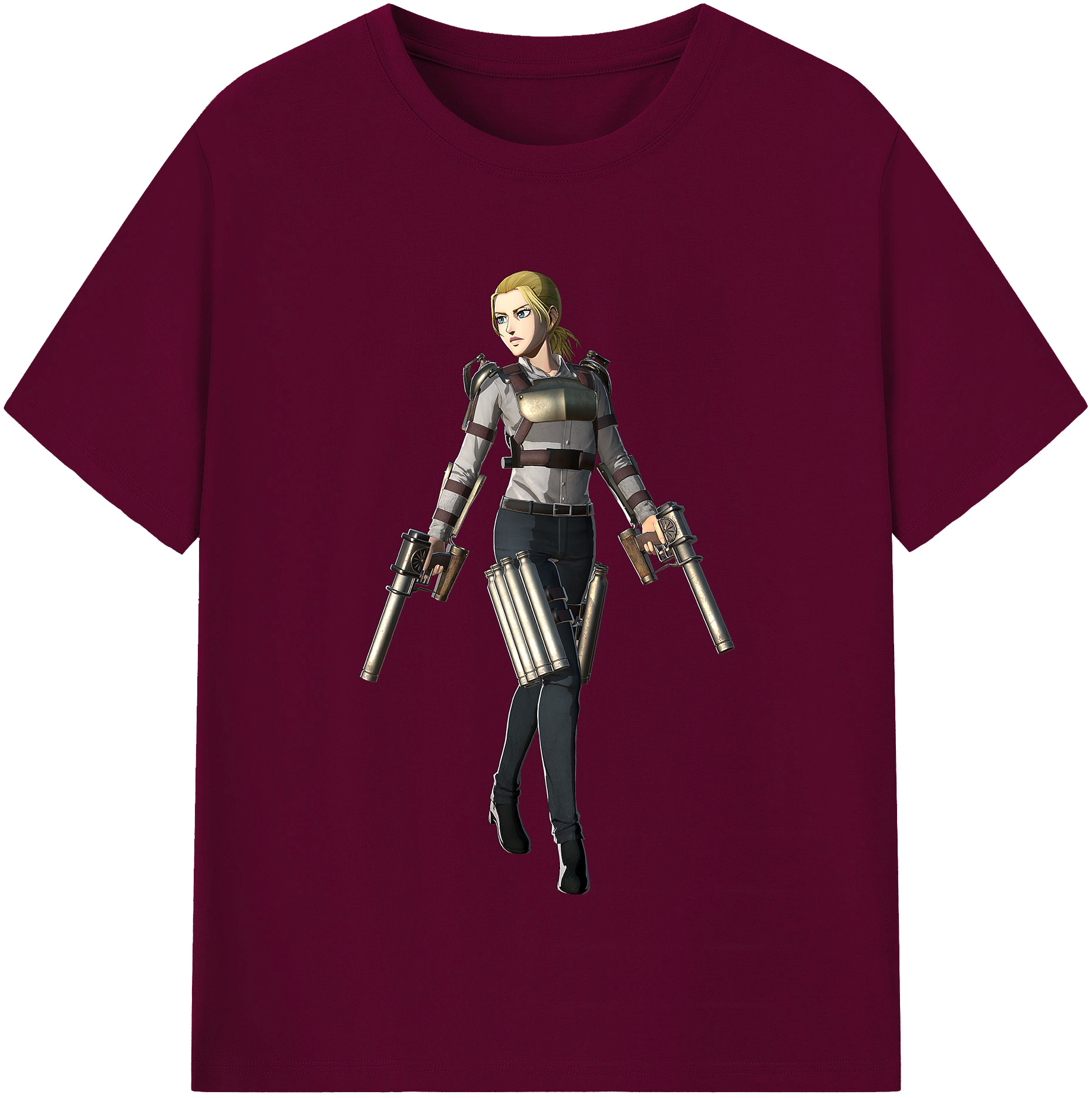 （画像用） 進撃の巨人 Attack on Titan レディースカジュアルプリントTシャツ（綿100％）